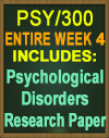 PSY/300 Psychological Disorders Research Paper